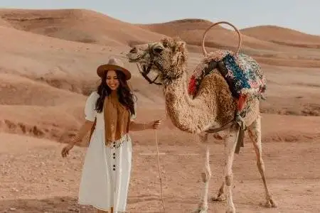 Deserto di Agafay con cena al tramonto e giro in cammello